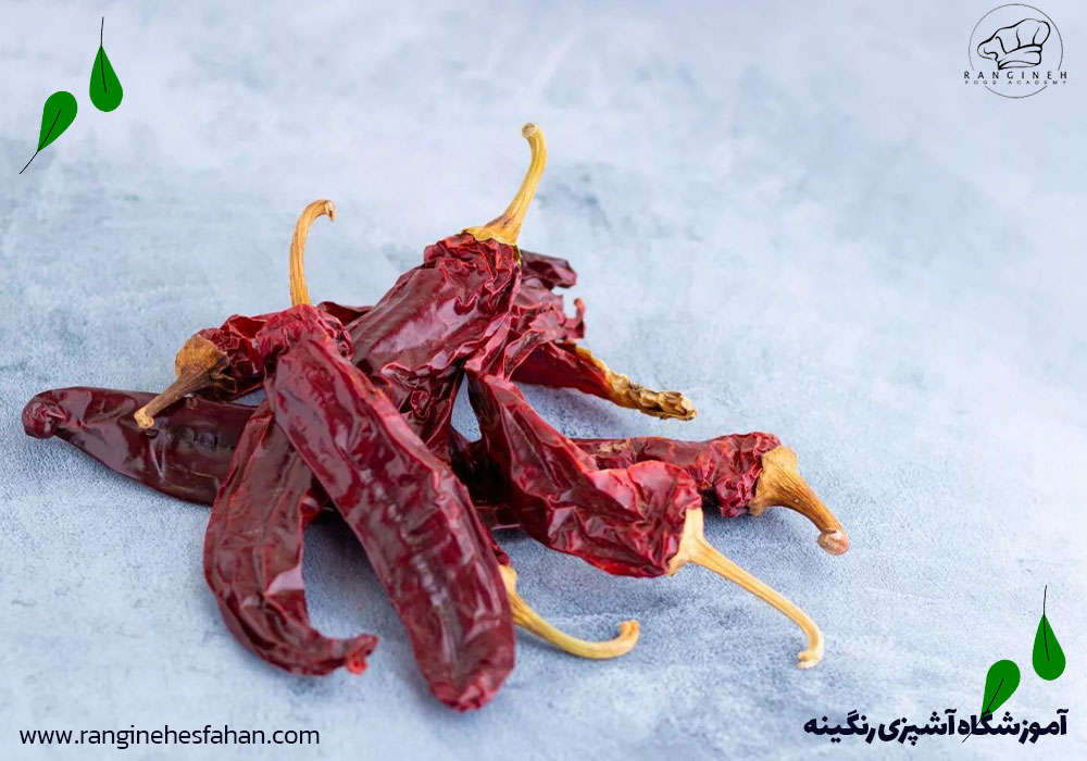 فلفل دلمه‌ای خشک شده